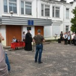 Памятная доска в честь погибшего в Чечне Евгения Массана